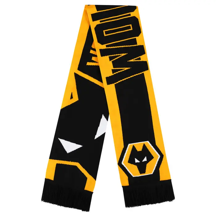 Wolverhampton Wanderers Store | Shop Official Reversible Scarf Wolves Gear
